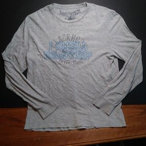 Gray American Eagle Long Sleeve T-shirt